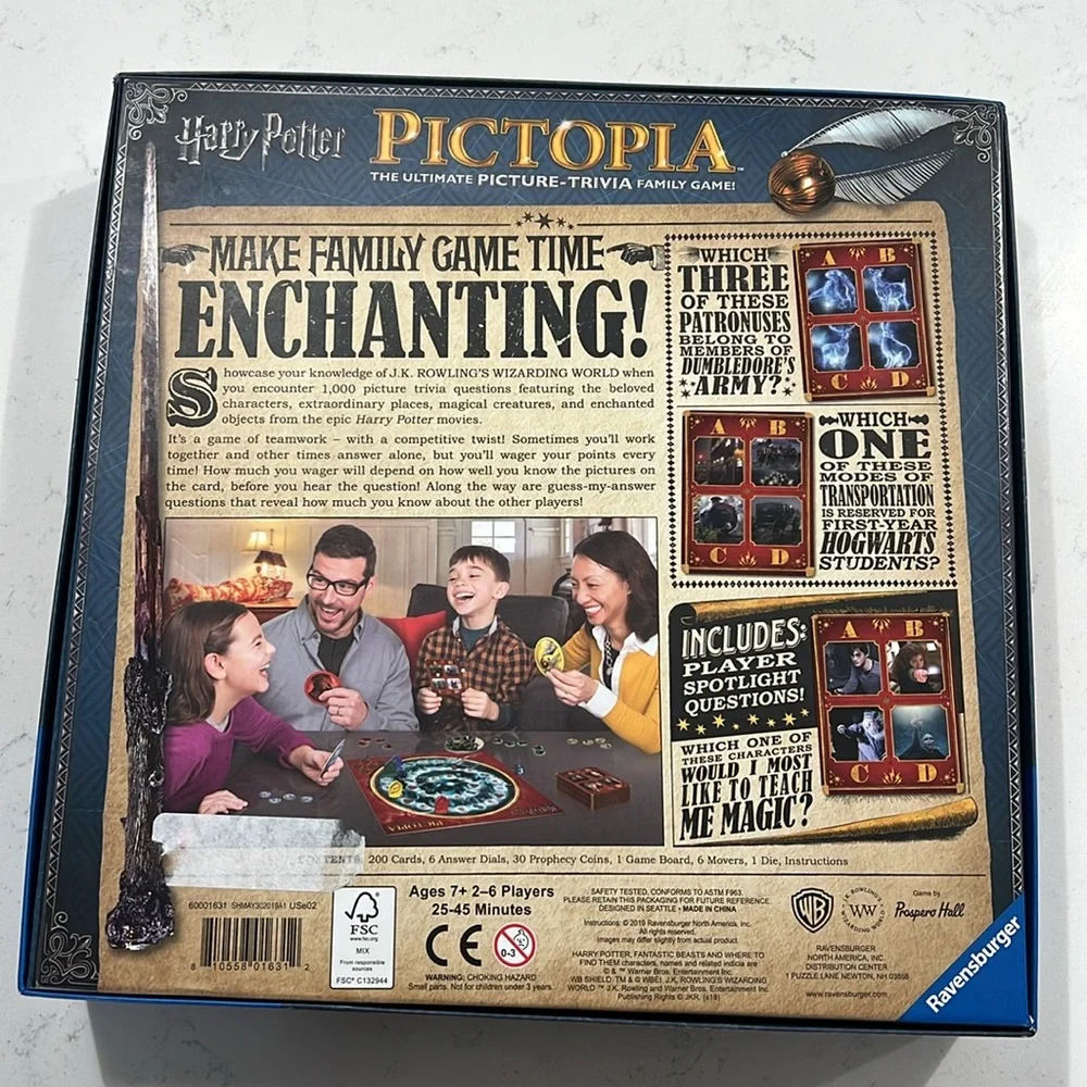 Harry Potter Pictopia The Ultimate Picture-Trivia Family Game